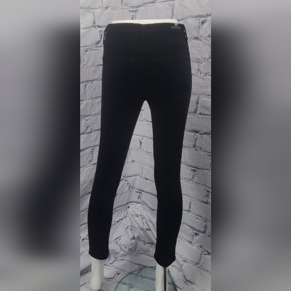 Citizens of Humanity COH Rocket High Rise Skinny Black Velour Corduroy Size 25 - Picture 8 of 16